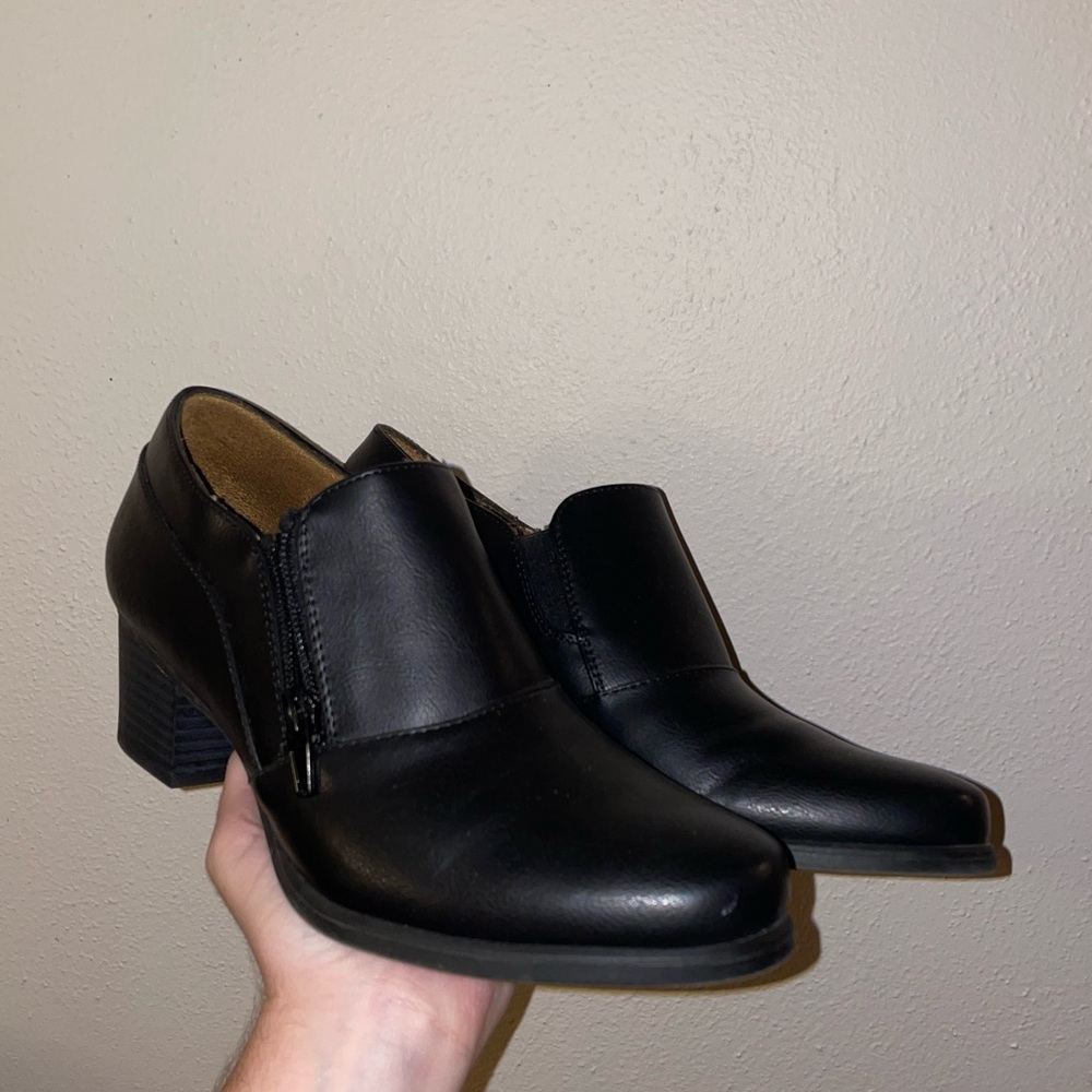 Black ankle booties